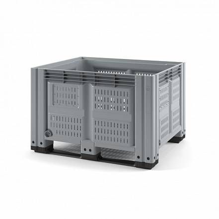 Пластиковый контейнер IBOX 1200х1000 (перфорированный, на полозьях)