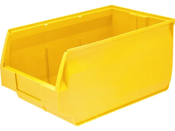 Ящик (лоток) пластиковый сплошной, 500x310x250 мм, 38.75 л, желтый [5006]