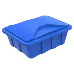 Ванна пластиковая пищевая с крышкой KN, 600 л, 1.2 г/см³, HDPE, синий [121207.0600.601.000]