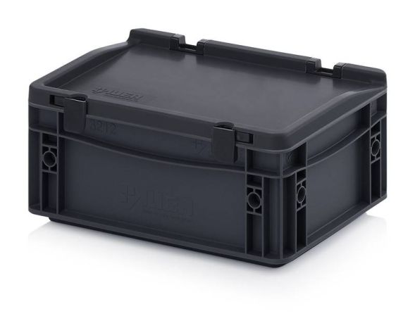 Евроконтейнер пластиковый ESD ED 32/12 HG, 30x20x13,5 см