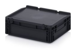 Евроконтейнер пластиковый ESD ED 43/12 HG, 40x30x13,5 см