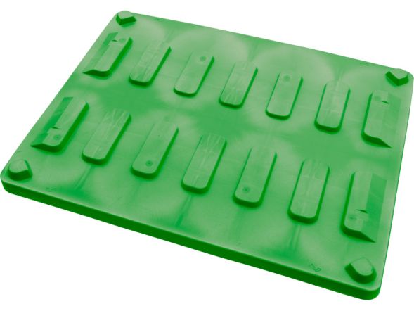 Крышка для BoxPallet 1225х825х80 мм зелёная