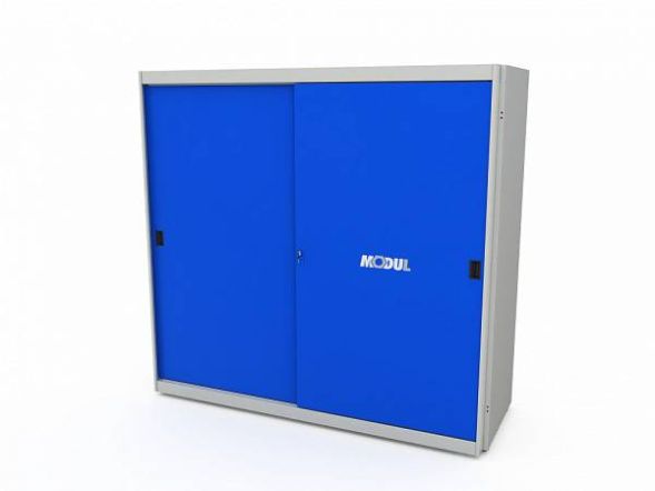 Корпус шкафа для инструментов ДВК MODUL XXL с раздвижными дверями сплошными
