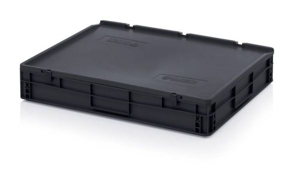 Евроконтейнер пластиковый ESD ED 86/12 HG, 80x60x14 см