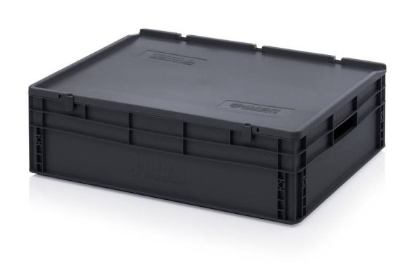 Евроконтейнер пластиковый ESD ED 86/22 HG, 80x60x24 см