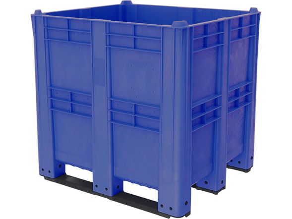 BoxPallet 1300х1150х1250 сплошной, на 3 полозьях