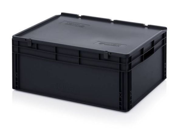 Евроконтейнер пластиковый ESD ED 86/32 HG, 80x60x34 см