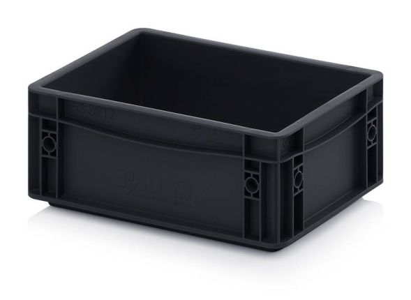 Евроконтейнер пластиковый ESD EG 32/12 HG, 30x20x12 см