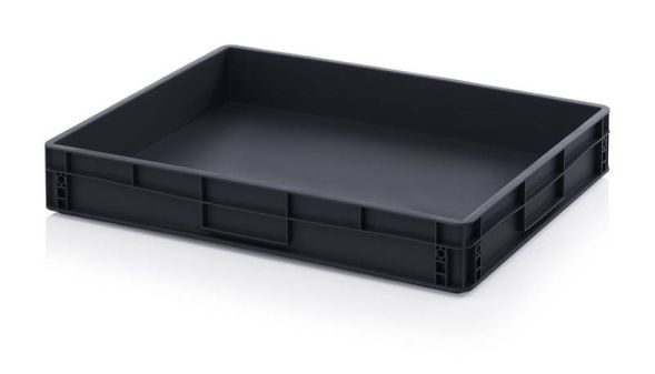 Евроконтейнер пластиковый ESD EG 86/12 HG, 80x60x12 см