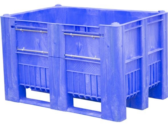 BoxPallet 1200х800х740 мм сплошной с верхней дверцей