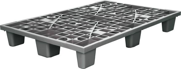 Паллет (поддон) пластиковый вкладываемый, 1200х800х160 мм, серый [TR 1208 L (ВС)