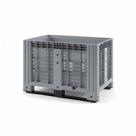 Пластиковый контейнер IBOX 1200х800 (перфорированный, на полозьях)