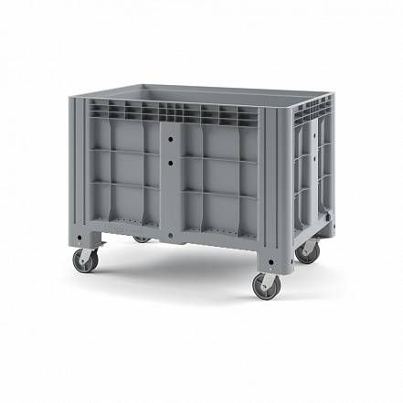 Пластиковый контейнер IBOX 1200х800 (сплошной, на колёсах)