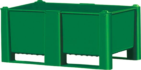 BoxPallet 1200х800х540 мм сплошной зеленый