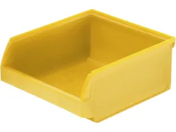 Ящик (лоток) пластиковый сплошной, 107x98x47 мм, 0.49 л, желтый [5000]