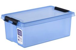 Контейнер с крышкой и клипсами Rox Box Home, 10л, 100x170x210 мм, синий
