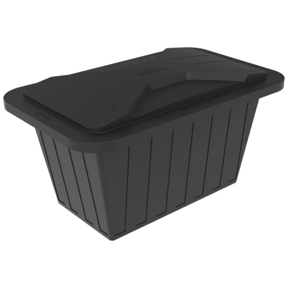 Ванна пластиковая пищевая с крышкой К, 400 л, HDPE, черный [121207.0400.899.000]